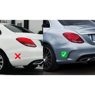 Difusor trasero con colas de escape (diseño C63 2014-2018) foto 4