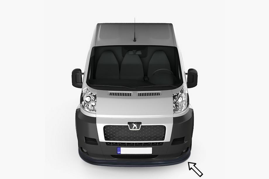 Peugeot Boxer 2006-2025 Labio delantero ESA (2006-2013, negro) Image