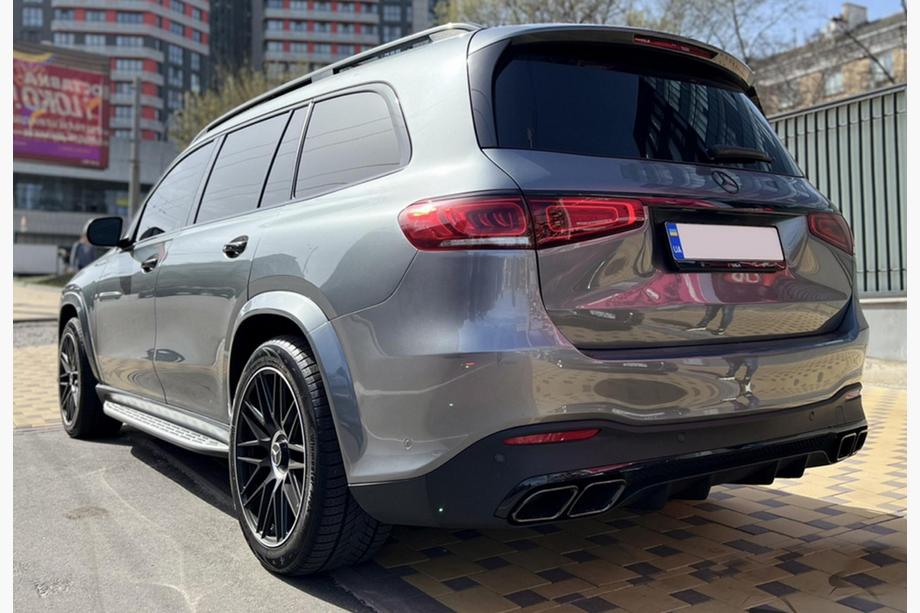 Mercedes GLS X167 2019- Difusor trasero con salidas de escape BlackEdition (diseño GLS63) Image