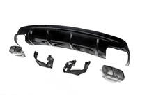 Mercedes CLA C117 2013-2019 Difusor Trasero Black (Diseño CLA45 con Salidas) foto 3