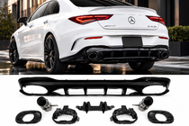 Mercedes CLA C118 2019- Difusor trasero con salidas de escape (diseño CLA35) foto 1