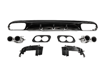 Mercedes E-class W213 2016-2023 Difusor trasero con salidas de escape E53-Design (para AMG/AMG-Line) foto 2