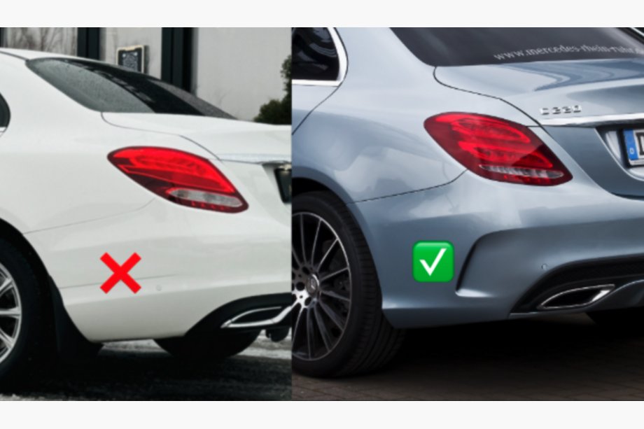 Mercedes C-class W205 2014-2021 Difusor trasero con salidas de escape (Diseño C43) Foto 3