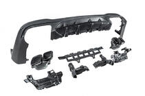 Mercedes GLC X253 2015-2022 Difusor trasero con salidas Black (Diseño AMG63) foto 6
