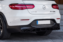 Mercedes GLC coupe C253 2016-2023 Difusor trasero con salidas Black (Diseño AMG63) foto 2