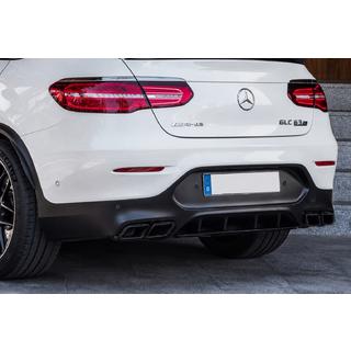 Difusor trasero con salidas Black (Diseño AMG63) Mercedes GLC coupe C253 2016-2023 foto 2