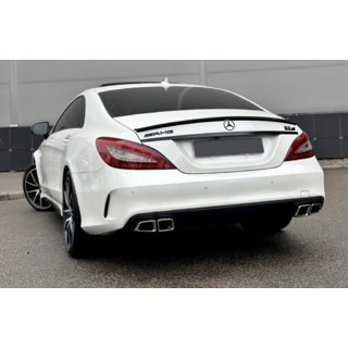 Difusor trasero con colas de escape Black (2015-2018, diseño CLS63)