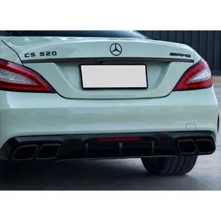 Difusor trasero con colas de escape Black (2015-2018, Diseño GT63) foto 3