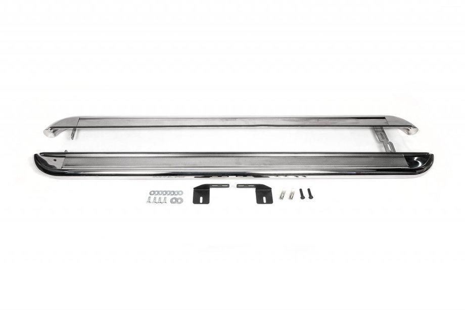 Opel Movano 2021- Estribos Laterales Premium (2 uds., Acero Inoxidable) Batalla Larga, Ø60 Image