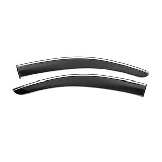 Deflectores de ventana con moldura cromada Niken Luxury (2 uds) Fiat Fiorino/Qubo 2008-2024 foto 2