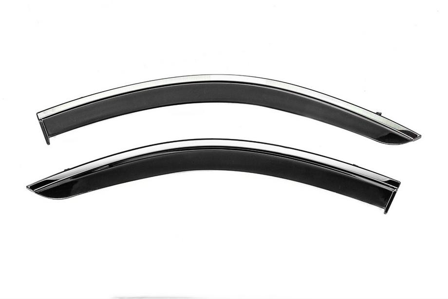 Renault Dokker 2013-2022 Deflectores de ventana con moldura cromada Niken Luxury (2 uds) Foto 2