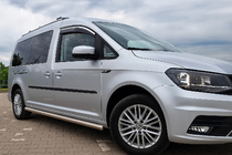 Volkswagen Caddy 2010-2015 Deflectores de ventana con moldura cromada Niken Luxury (2 uds) foto 4