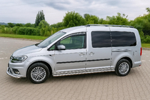 Volkswagen Caddy 2015-2020 Deflectores de ventana con moldura cromada Niken Luxury (2 uds) foto 5