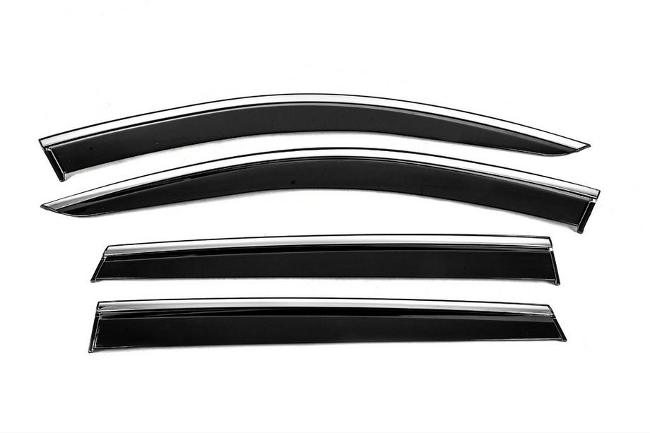 Audi Q7 2015–2026 Deflectores de Ventana con Moldura Cromada Niken Luxury (4 uds) Image