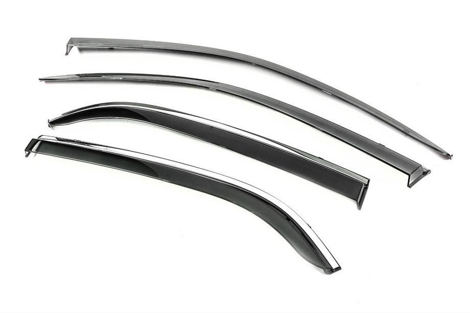Peugeot 301 2012- Deflectores de Ventana con Moldura Cromada Niken Luxury (4 uds) Foto 3