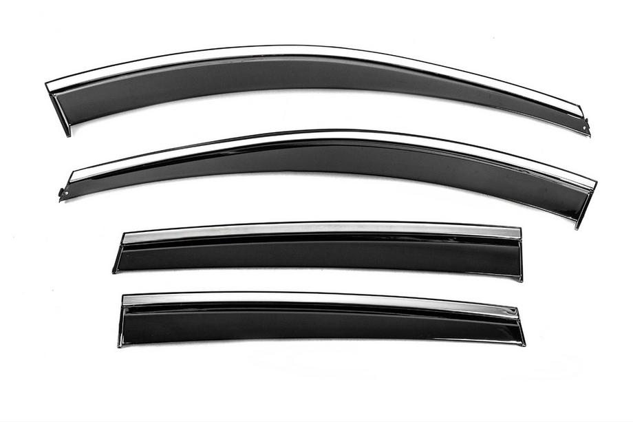 Ford Kuga/Escape 2013-2019 Deflectores de Ventana con Moldura Cromada Niken Luxury (4 uds) Foto 2