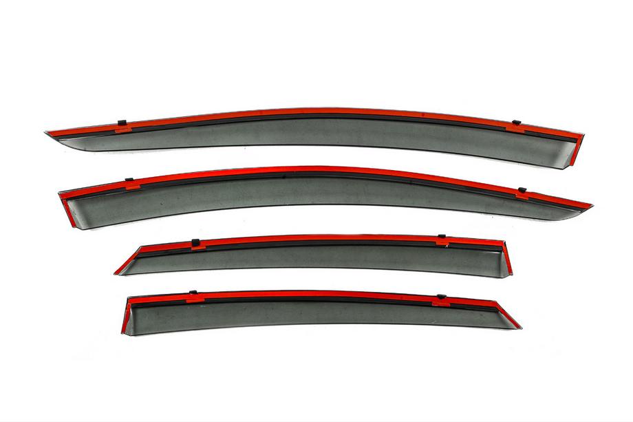 Ford Fusion 2012-2020 Deflectores de Ventana con Moldura Cromada Niken Luxury (SD, 4 uds) Foto 3