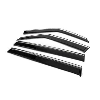 Deflectores de Ventana con Moldura Cromada Niken Luxury (4 uds) Infiniti QX80 2013-2024 foto 2