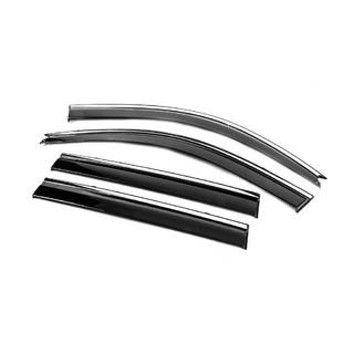 Deflectores de Ventana con Moldura Cromada Niken Luxury (4 uds) Toyota Land Cruiser Prado 120 2002-2009 foto 3
