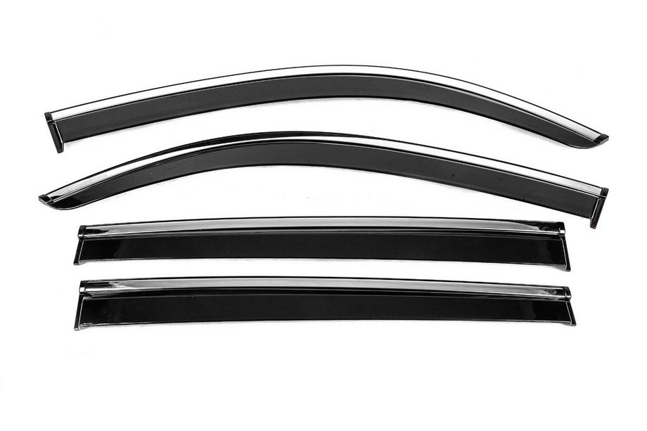 Mercedes EQB 2021- Deflectores de Ventana con Moldura Cromada Niken Luxury (4 uds) Image