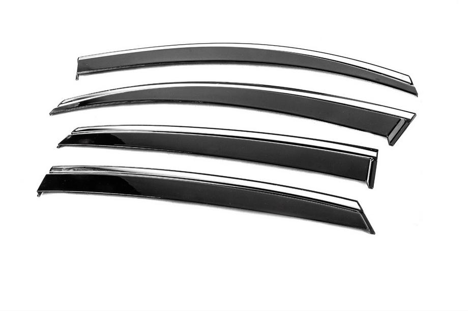Mercedes GLC coupe C253 2016-2023 Deflectores de Ventana con Moldura Cromada Niken Luxury (4 uds) Foto 2