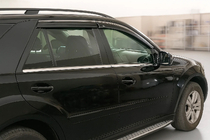 Mercedes ML W164 2005-2011 Deflectores de Ventana con Moldura Cromada Niken Luxury (4 uds) foto 3
