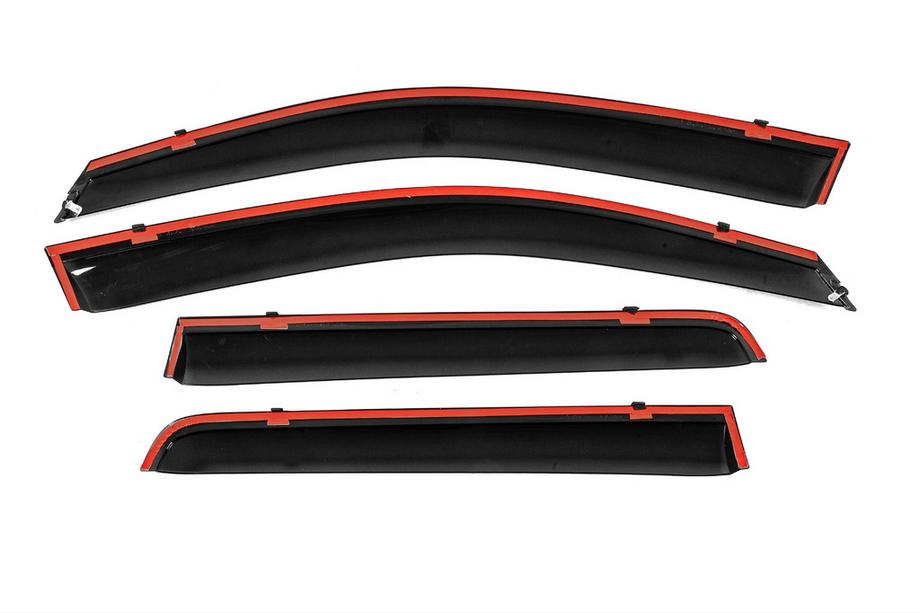 Mitsubishi Outlander 2006-2012 Deflectores de Ventana con Moldura Cromada Niken Luxury (4 uds) Foto 3