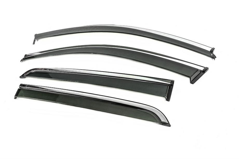 Dongfeng EX1 2020- Deflectores de Ventana con Moldura Cromada Niken Luxury (4 uds) Foto 2