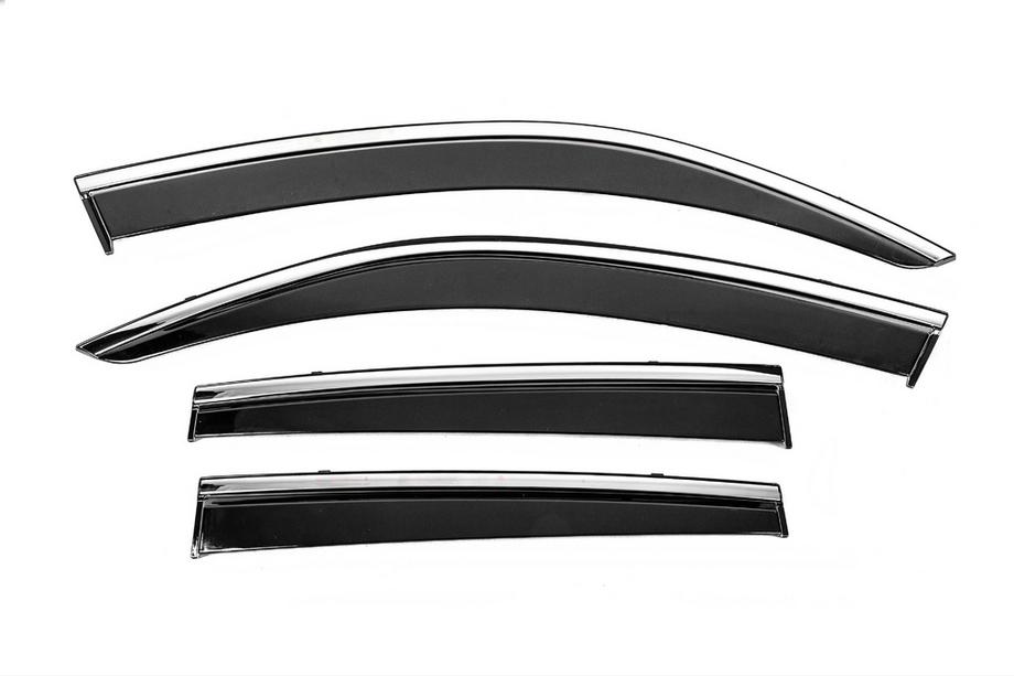 Subaru Forester 2013-2018 Deflectores de Ventana con Moldura Cromada Niken Luxury (4 uds) Foto 1