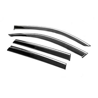 Deflectores de Ventana con Moldura Cromada Niken Luxury (4 uds) Subaru Forester 2018-2024 foto 2
