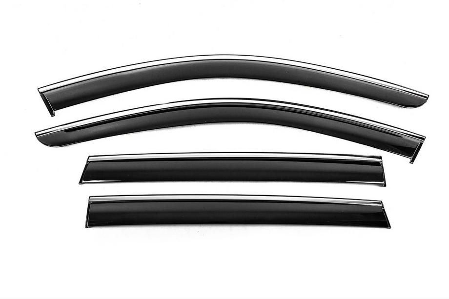 Subaru Outback 2009-2014 Deflectores de Ventana con Moldura Cromada Niken Luxury (4 uds) Image