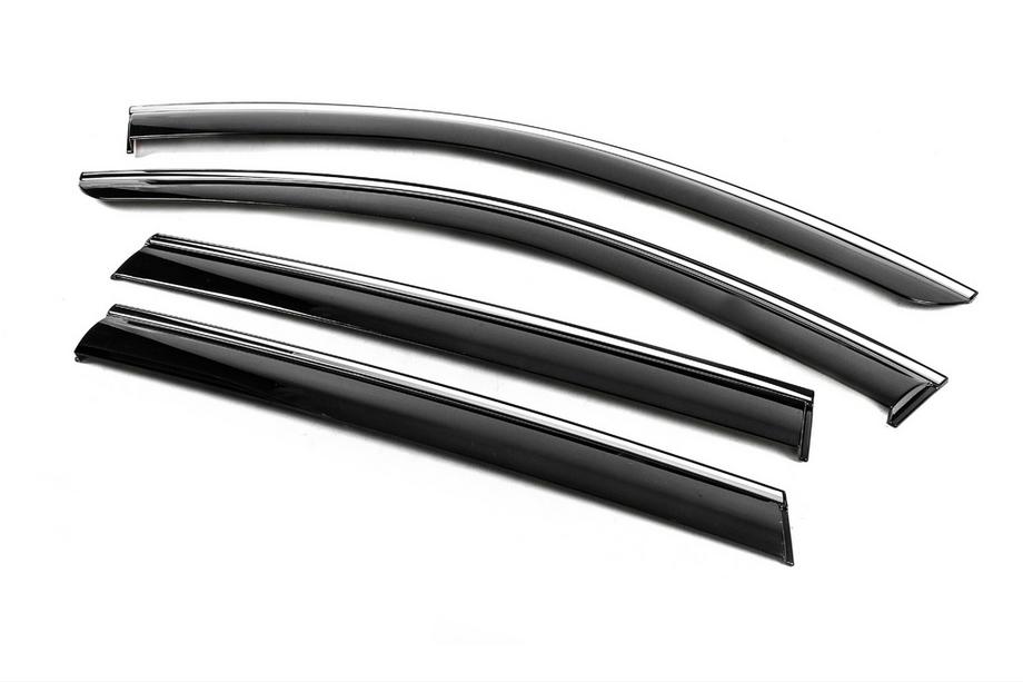 Subaru Outback 2009-2014 Deflectores de Ventana con Moldura Cromada Niken Luxury (4 uds) Foto 2