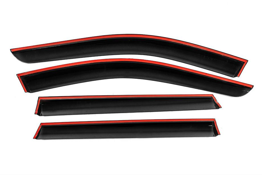 Subaru Outback 2009-2014 Deflectores de Ventana con Moldura Cromada Niken Luxury (4 uds) Foto 3