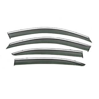 Deflectores de Ventana con Moldura Cromada Niken Luxury (SD, 4 uds) Skoda Octavia II A5 2006-2010 foto 1