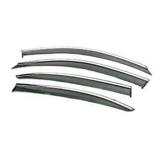 Deflectores de Ventana con Moldura Cromada Niken Luxury (SD, 4 uds) Skoda Octavia II A5 2006-2010 foto 3