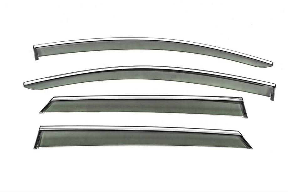 Toyota bZ4X 2022- Deflectores de Ventana con Moldura Cromada Niken Luxury (4 uds) Image