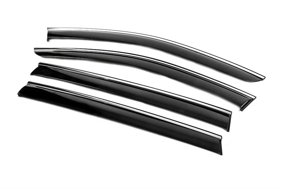 Volkswagen ID.6 2021- Deflectores de Ventana con Moldura Cromada Niken Luxury (4 uds) Foto 6