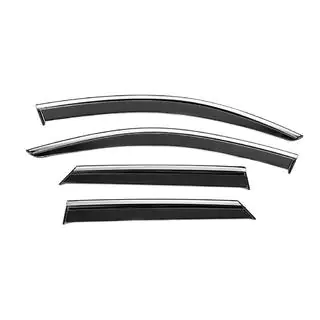 Deflectores de Ventana con Moldura Cromada Niken Luxury (4 uds)