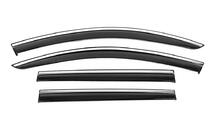 Volkswagen Passat B6 2006-2012 Deflectores de Ventana con Moldura Cromada Niken Luxury (SW, 4 uds) foto 1
