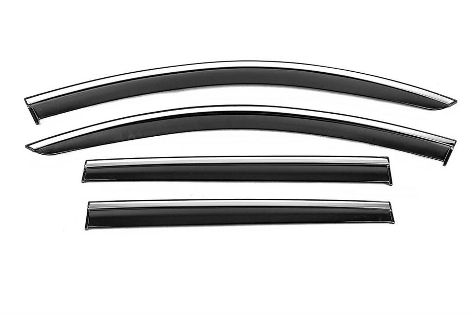 Volkswagen Passat B6 2006-2012 Deflectores de Ventana con Moldura Cromada Niken Luxury (SW, 4 uds) Image