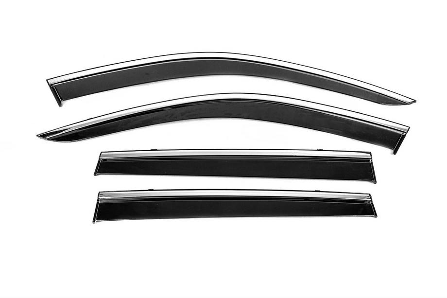 Volvo XC90 2015- Deflectores de Ventana con Moldura Cromada Niken Luxury (4 uds) Image