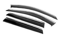 Volvo XC90 2002-2014 Deflectores de Ventana con Moldura Cromada Niken Luxury (4 uds) foto 3