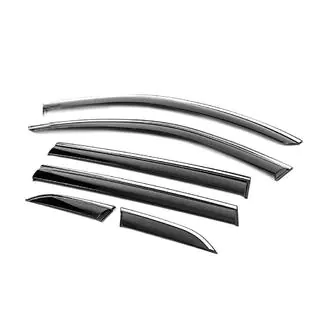 Deflectores de ventana con moldura cromada Niken Luxury (6 uds) Honda CRV 2022- foto 2