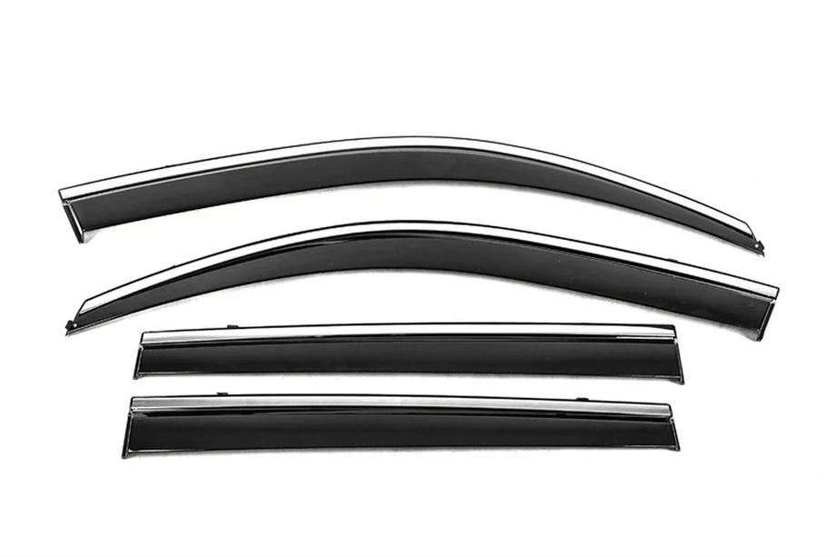 Toyota Land Cruiser Prado 150 2009-2023 Deflectores de Ventana Cromados Niken Luxury (4 uds) Foto 2