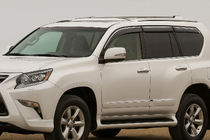 Lexus GX460 2009-2023 Deflectores de ventana con moldura cromada Niken Luxury (6 uds) foto 1