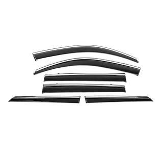 Deflectores de ventana con moldura cromada Niken Luxury (6 uds) Lexus GX460 2009-2023 foto 3