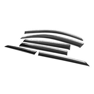 Deflectores de ventana con moldura cromada Niken Luxury (6 uds) Lexus GX460 2009-2023 foto 4