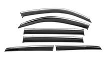 Lexus LX570/450d 2008-2022 Deflectores de Ventana con Moldura Cromada Niken Luxury (2008-2015, 6 uds) foto 2