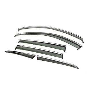Deflectores de Ventana con Moldura Cromada Niken Luxury (Para X-trail, 6 uds) Nissan X-trail T33/Rogue 2022- foto 2