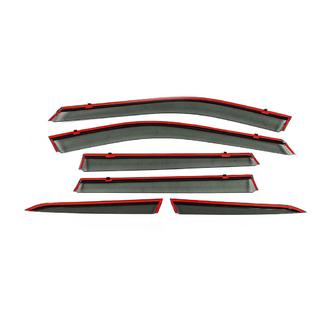 Deflectores de Ventana con Moldura Cromada Niken Luxury (Para X-trail, 6 uds) Nissan X-trail T33/Rogue 2022- foto 3